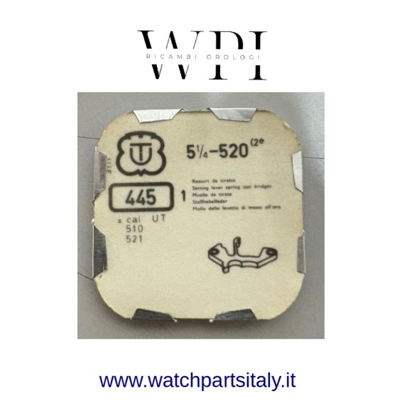 UT 5 1/4-520  Copribascula / Setting Lever Spring Ref. 445