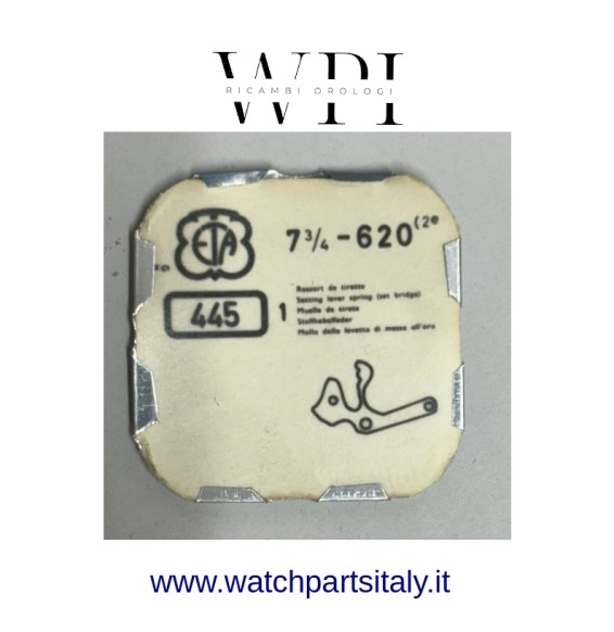 ETA 7 3/4-620 Copribascula / Setting Lever Spring Ref. 445