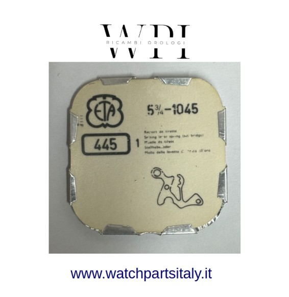 ETA 5 3/4-1045 Copribascula / Setting Lever Spring Ref. 445