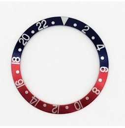 FIT ROLEX GMT MASTER 116710 LBNR  INSERTO GHIERA NERA BLU CERAMICA aftermarket
