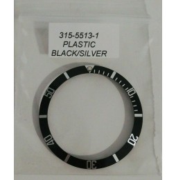 FIT ROLEX SUBMARINER 5513 1680 INSERTO GHIERA NERA  aftermarket