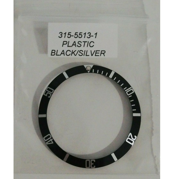 FIT ROLEX SUBMARINER 5513 1680 INSERTO GHIERA NERA  aftermarket
