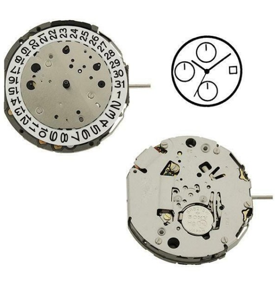 MIYOTA JS15 DATA AL 3 QUARTZ MOVEMENT - CHRONO