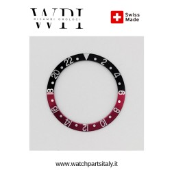 FIT ROLEX GMT MASTER 116710 LBNR  INSERTO GHIERA NERA BLU CERAMICA aftermarket