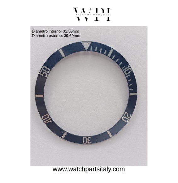 Inserto ghiera FIT Omega Planet ocean 45mm Bezel insert aftermarket parts