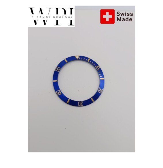 FIT ROLEX SUBMARINER 16813 16808 16613 INSERTO GHIERA nera aftermarket
