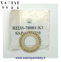 ROLEX 2235 - 78001 DISCO DATA / DATE INDICATOR RICAMBIO ORIGINALE CHAMPAGNE