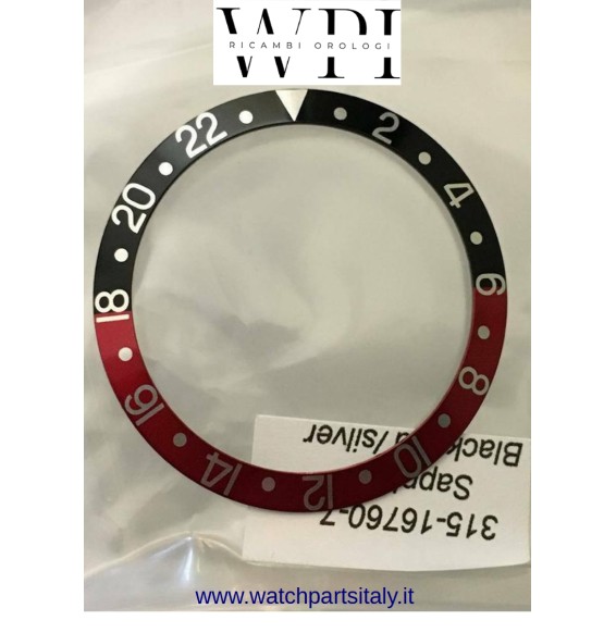 FIT ROLEX GMT MASTER 16760 16710 16700 INSERTO GHIERA COKE aftermarket
