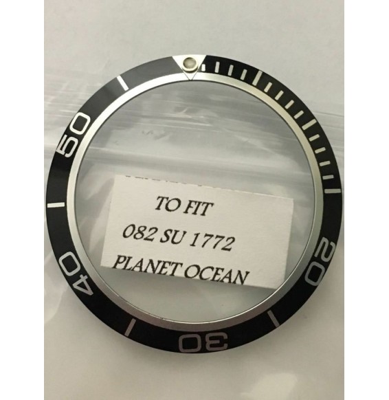 Inserto ghiera FIT Omega Planet ocean 45mm Bezel insert aftermarket parts