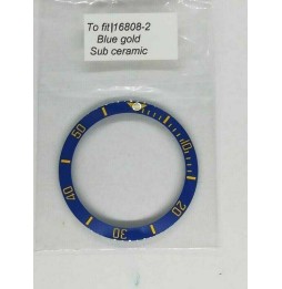 FIT ROLEX SUBMARINER 116613 LB INSERTO GHIERA CERAMICA BLU aftermarket