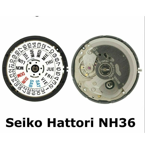 GENUINE SEIKO (sII) tmi  NH36 COMPLETE MOVEMENT Automatic  DAYdate  - NEW  STOCK