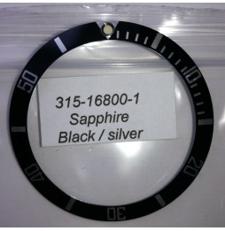 FIT ROLEX SUBMARINER 16610 16800  INSERTO GHIERA NERO aftermarket