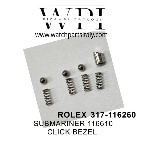 ROLEX SUBMARINER 317-116610 Mollette Click Ghiera Ceramica Compatibile -  FIT CLICK BEZEL Rolex Submariner